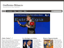 Tablet Screenshot of guillermobilancio.com